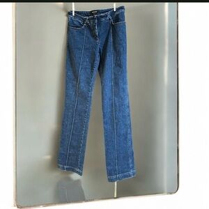 Roberto Cavalli Dark Blue Flare Leg Jeans Size Small 2 #896